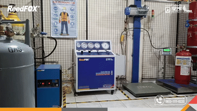 video proses refill isi ulang fm200 novec hfc227ea fk5112 inert-gas