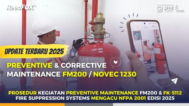 kegiatan jasa preventive maintenance fm200 dan service novec 1230 clean agent gas fire suppression systems