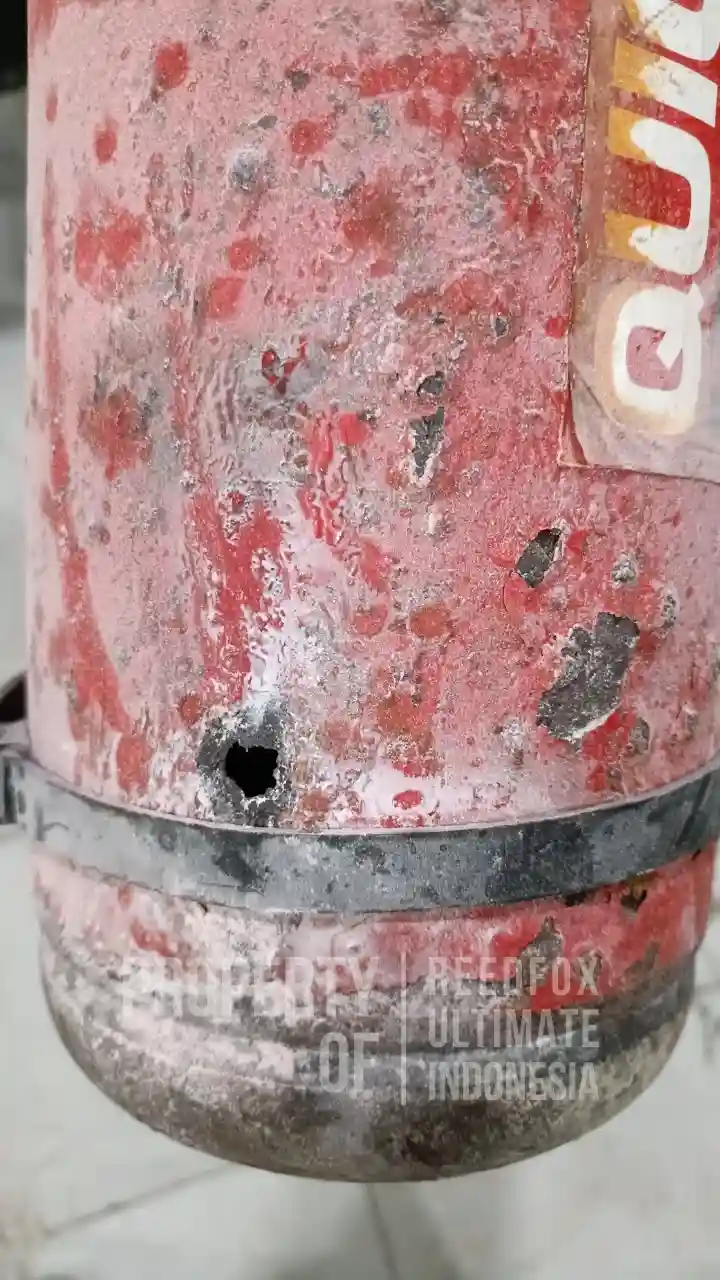 Tabung APAR meledak akibat tidak Hydrotest APAR