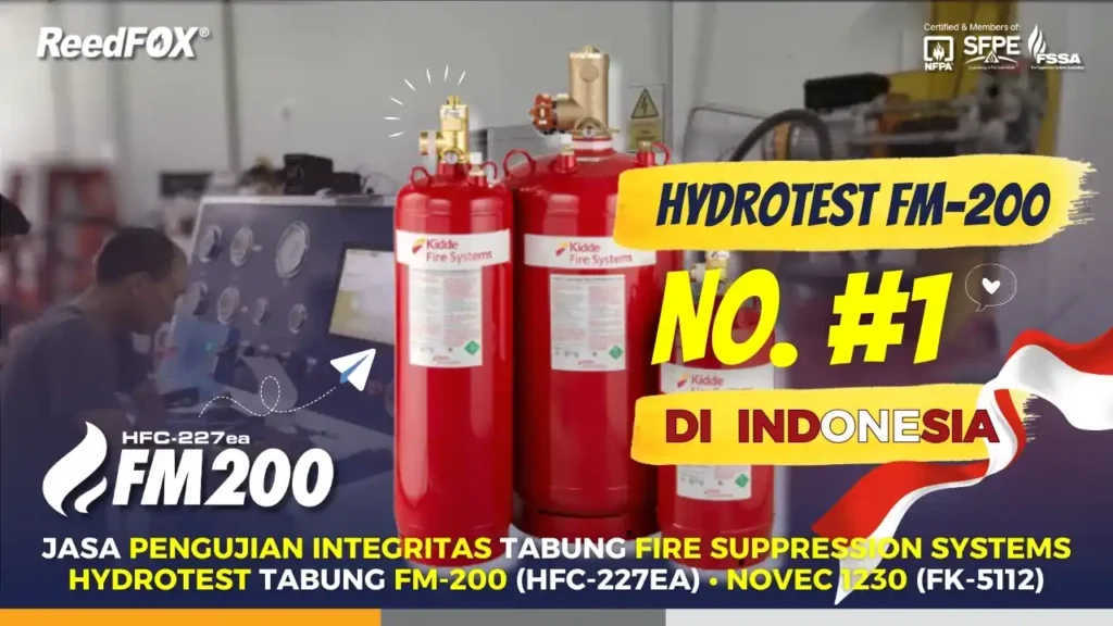 Jasa Hydrotest FM200 HFC-227ea Novec 1230 FK-5112 Inert Gas CO2 Test Hydrostatic