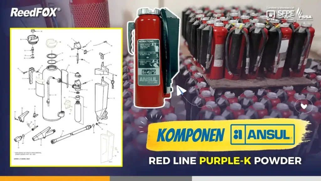 Daftar Komponen Ansul Red Line Purple-K Spare Part List PN