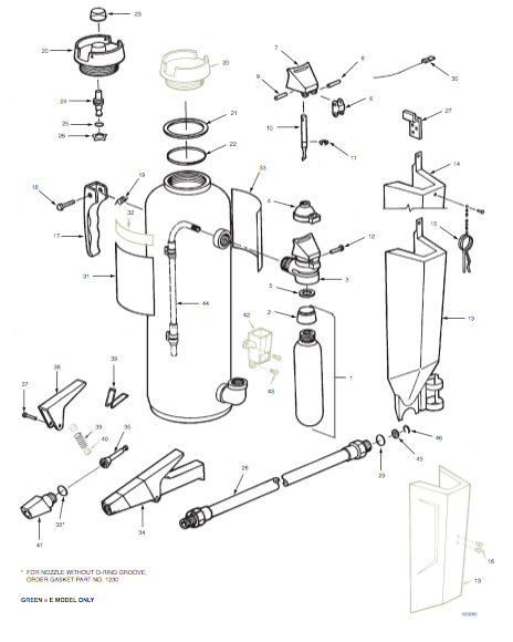 komponen ansul red line schematic partlist ansul redline model 10-E, 10-G