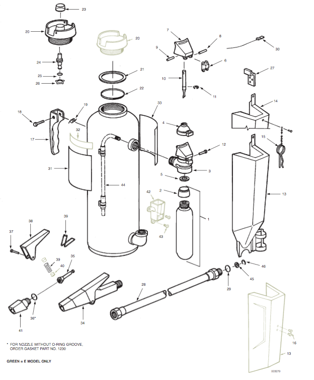 komponen ansul red line schematic partlist ansul redline model 20-E, 20-G