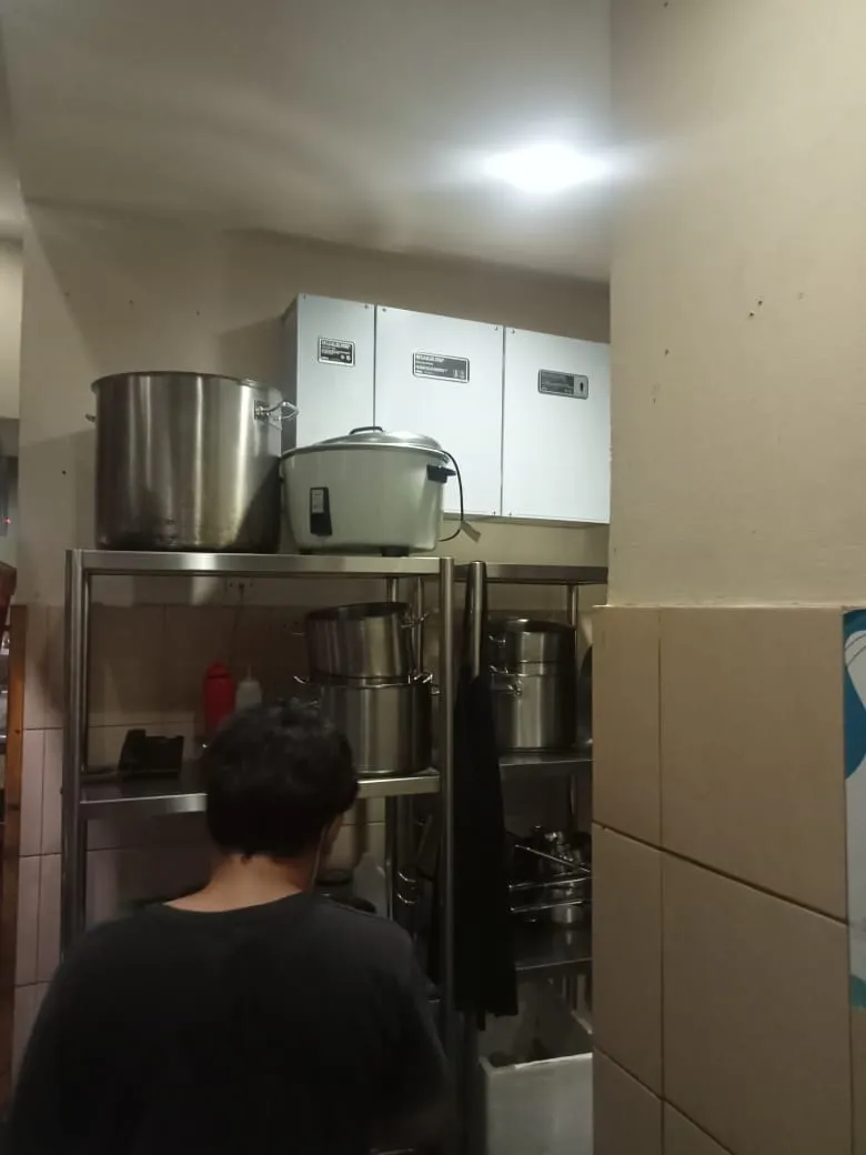 Pemasangan Ansul R-102 Restaurant Commercial Kitchen Fire Protection di Kitchen Apprez Pakubuwono Residence