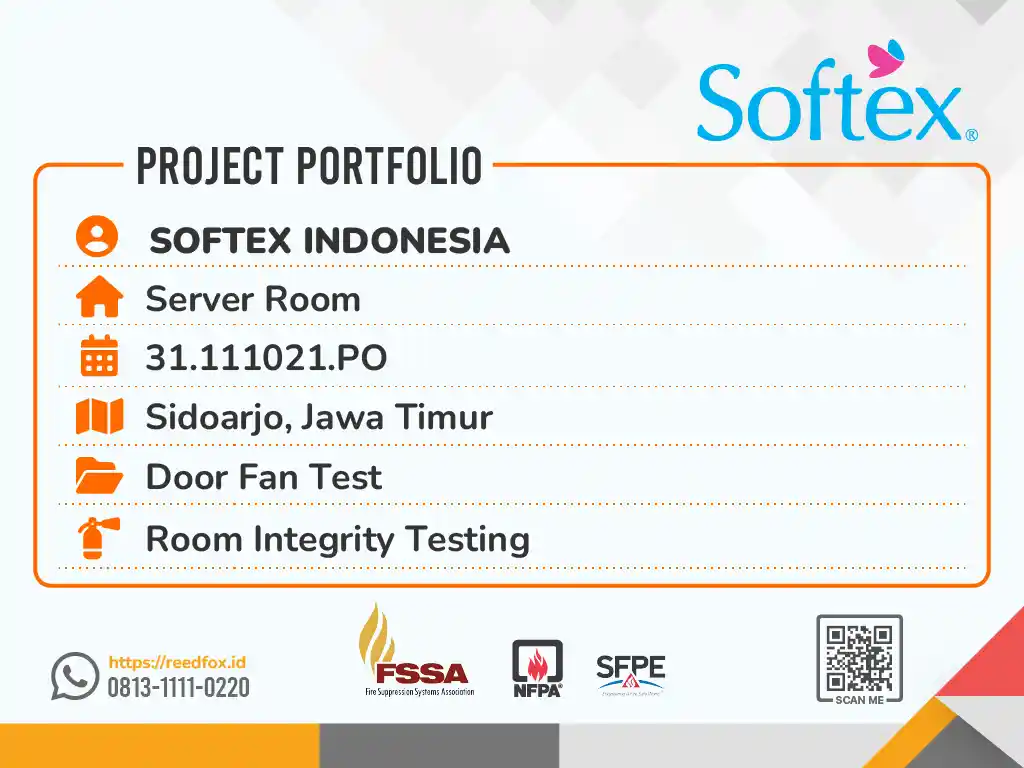 cover portfolio door fan test pt softex indonesia