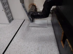 contoh celah bukaan penetrasi door fan test
