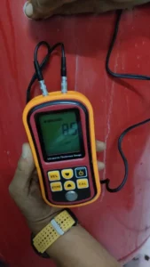 Proses hydrotest tabung FM200 milik Holcim