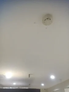 smoke detector dan nozzle fm200 milik chubb insurance