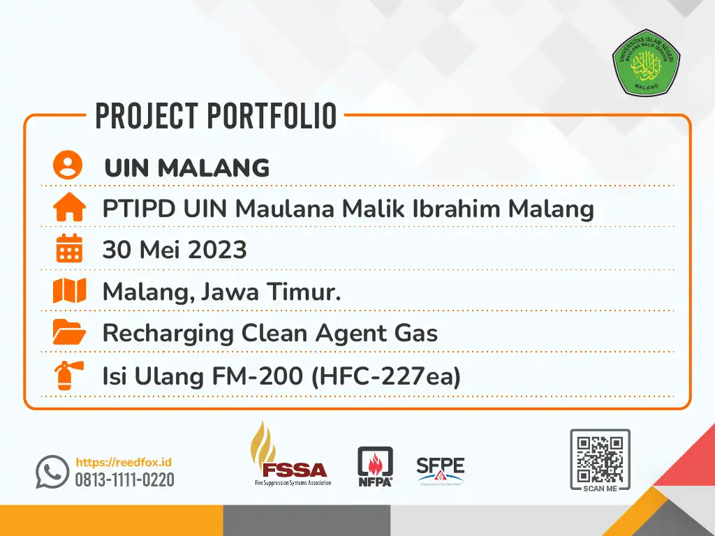 cover portfolio isi ulang fm200 uin malang