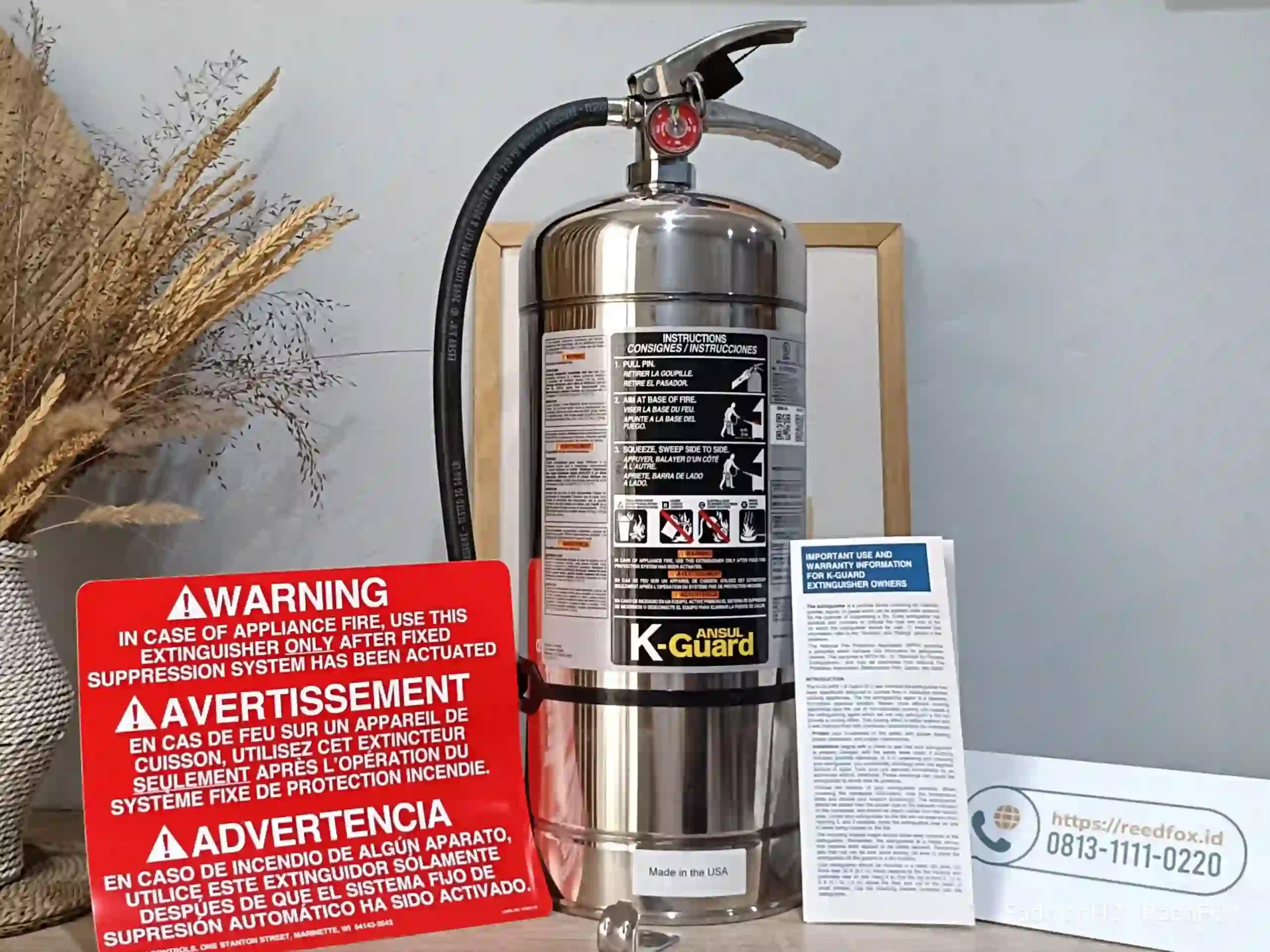 Jual APAR Ansul K-Guard Stainless steel Kitchen Fire Protection Class-K