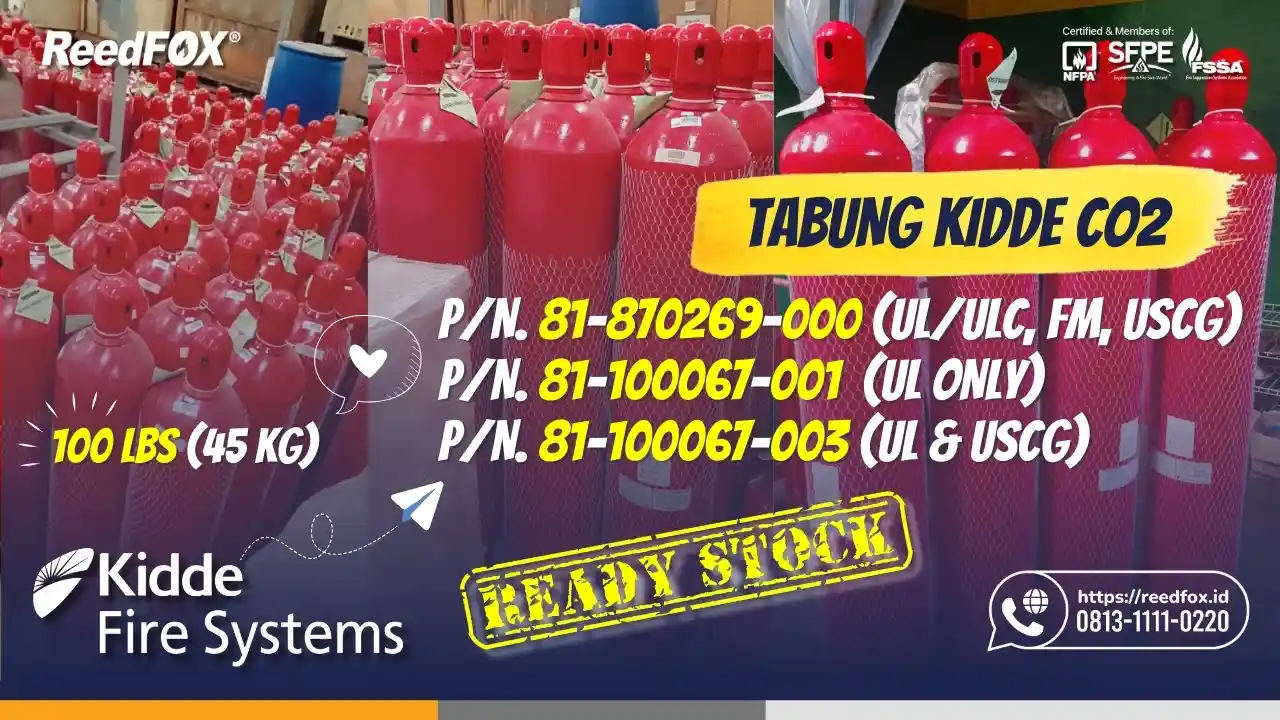 stok tabung kidde co2 pn 81-870269-000 81-100067-001 81-100067-003