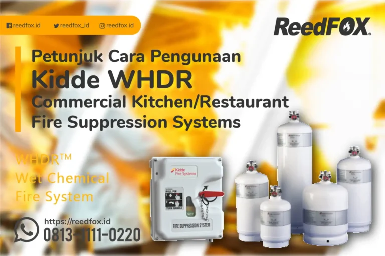 Cover cara penggunaan Kidde WHDR Kitchen Fire Suppression Systems