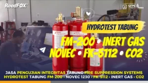 Hydrotest Tabung FM200 Novec FK-5112 Inert Gas CO2