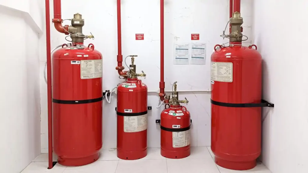 pemasangan fm200 fire suppression systems jasa instalasi hfc227ea novec fk5112 inertgas