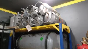 Stok bulk tank clean agent gas refill FM200 HFC-227ea dan novec FK5112